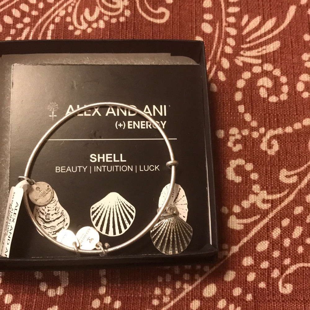 Alex and Ani Shell Charm Bracelet